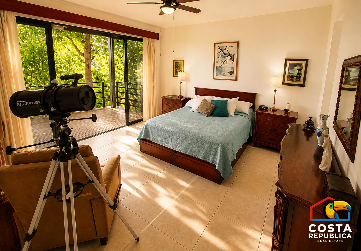 Ocean River View Villa – master bedroom – Tárcoles, Costa Rica