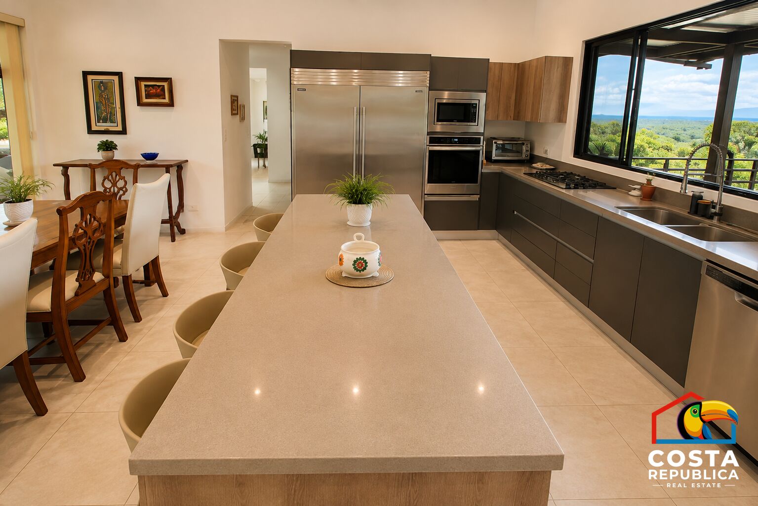 Ocean River View Villa – kitchen – Tárcoles, Costa Rica