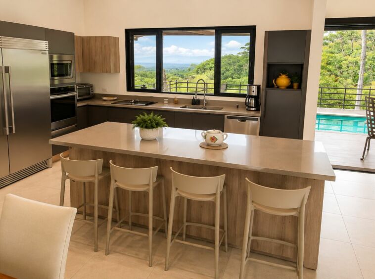 Ocean River View Villa – kitchen – Tárcoles, Costa Rica