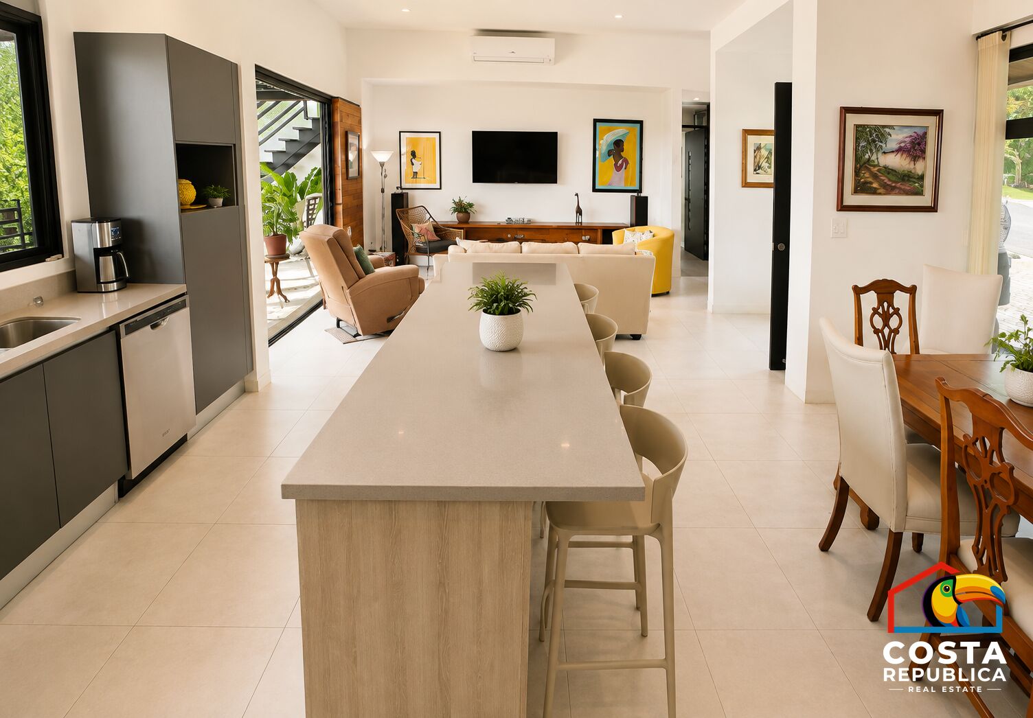 Ocean River View Villa – kitchen – Tárcoles, Costa Rica