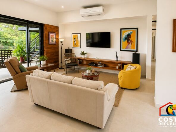 Ocean River View Villa – living room – Tárcoles, Costa Rica
