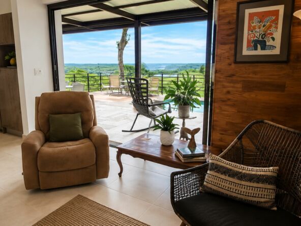 Ocean River View Villa – living room – Tárcoles, Costa Rica