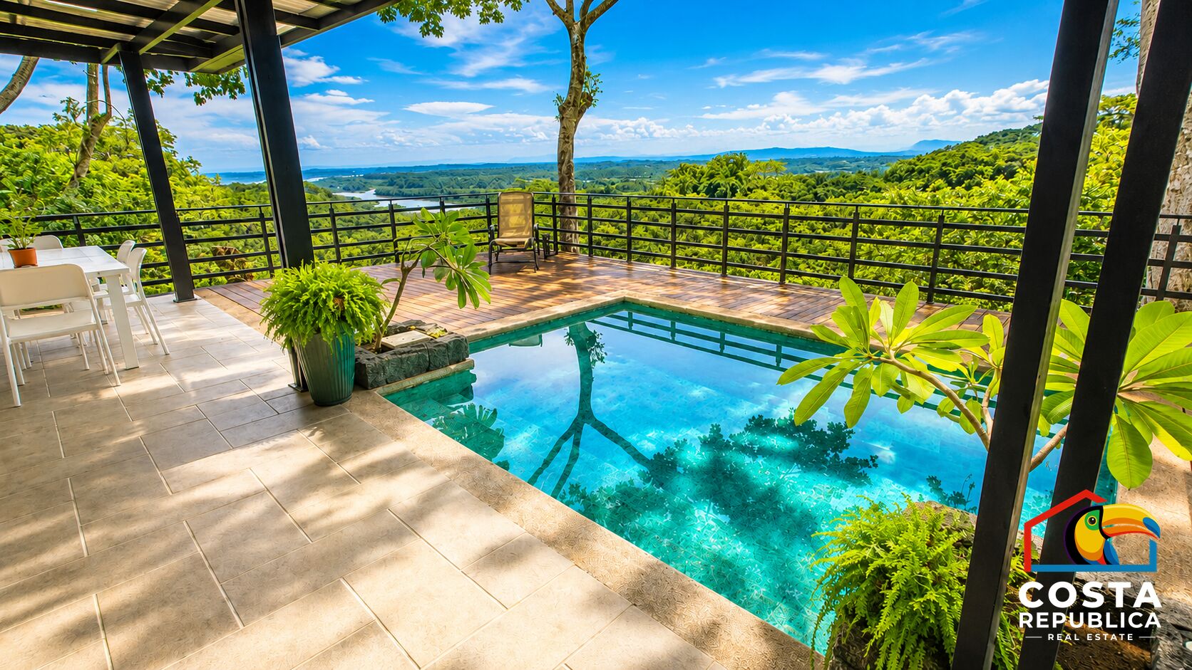 Ocean River View Villa – pool view – Tárcoles, Costa Rica