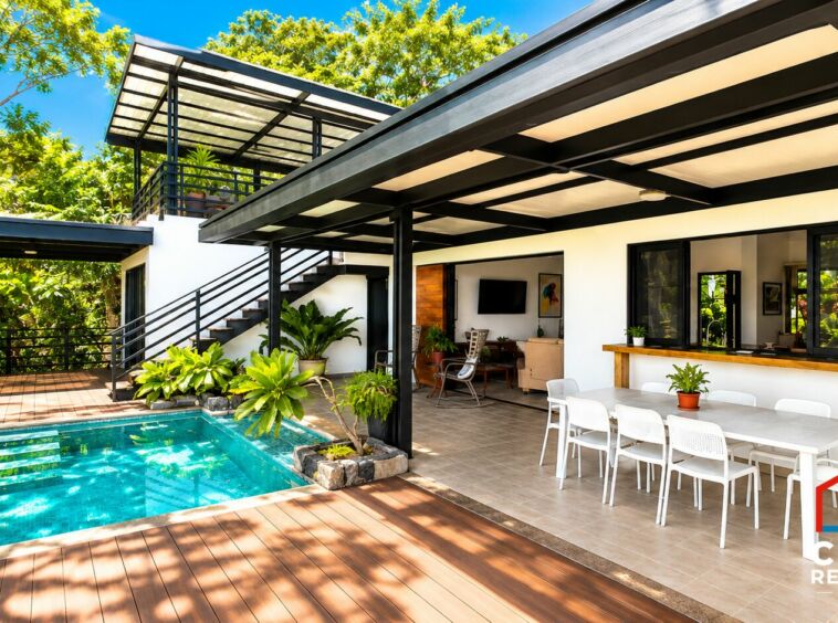 Ocean River View Villa – terrace and pool – Tárcoles, Costa Rica