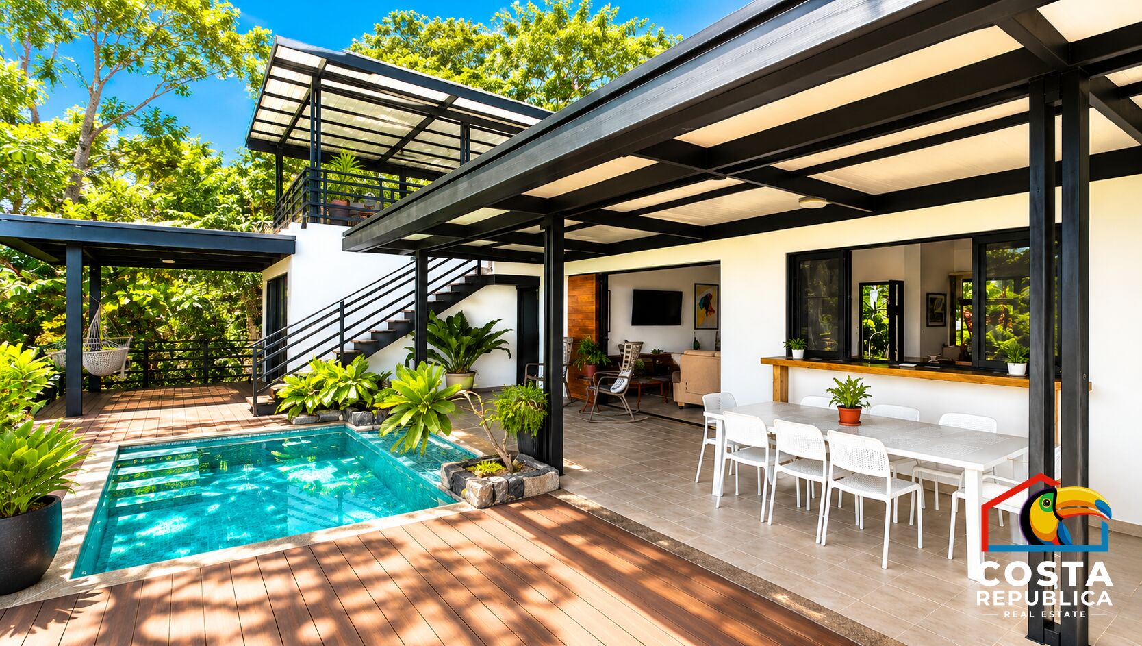 Ocean River View Villa – terrace and pool – Tárcoles, Costa Rica
