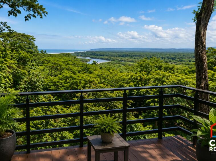 Ocean River View Villa – terrace view – Tárcoles, Costa Rica