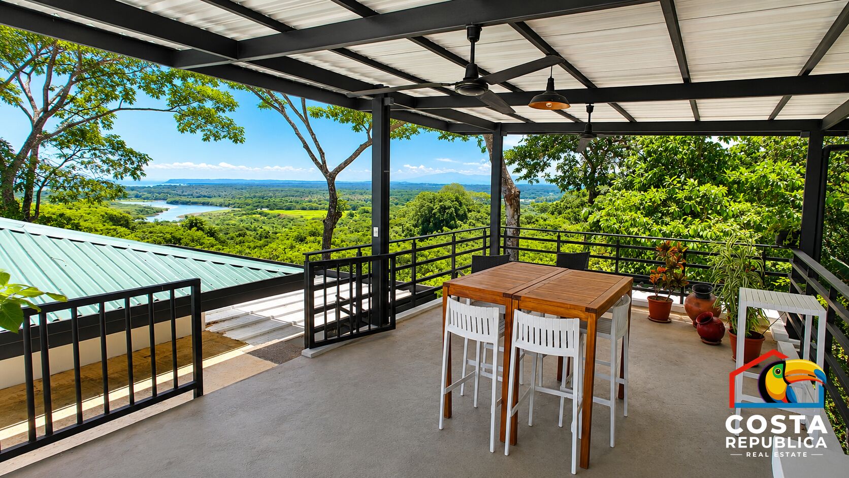 Ocean River View Villa – upstairs terrace – Tárcoles, Costa Rica
