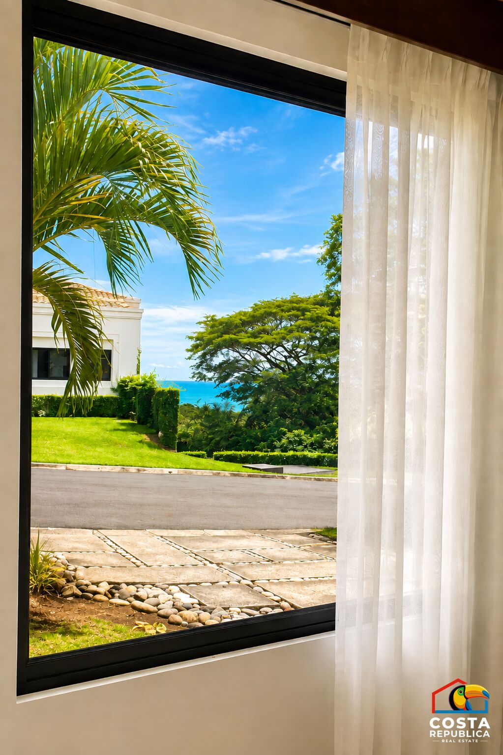 Ocean River View Villa – view from guest bedroom – Tárcoles, Costa Rica